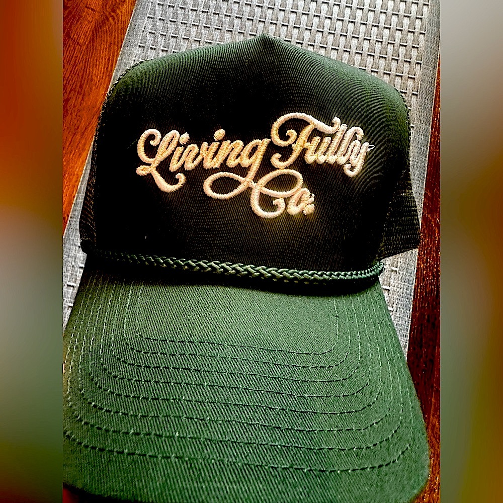 Living Fully Green Trucker Hat